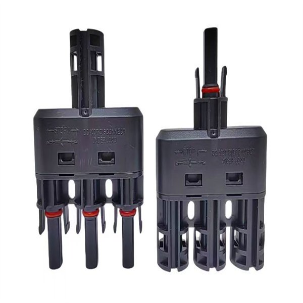 3 Way T-Branch MC4 Connector 1500V 50A for solar PV systems