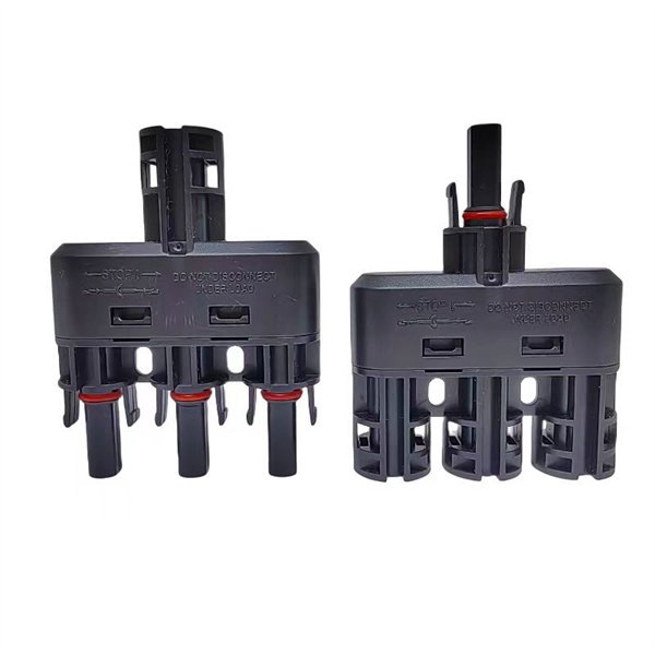 3 Way T-Branch MC4 Connector 1500V 50A for solar PV systems