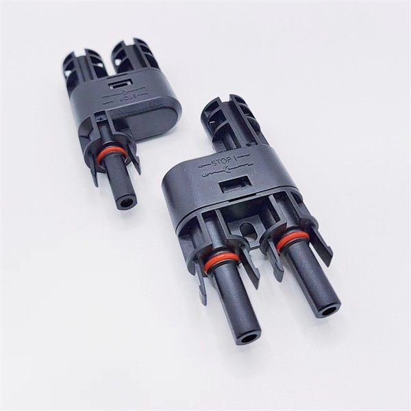 2 Way T-Branch MC4 Connector 1500V 50A for solar PV systems