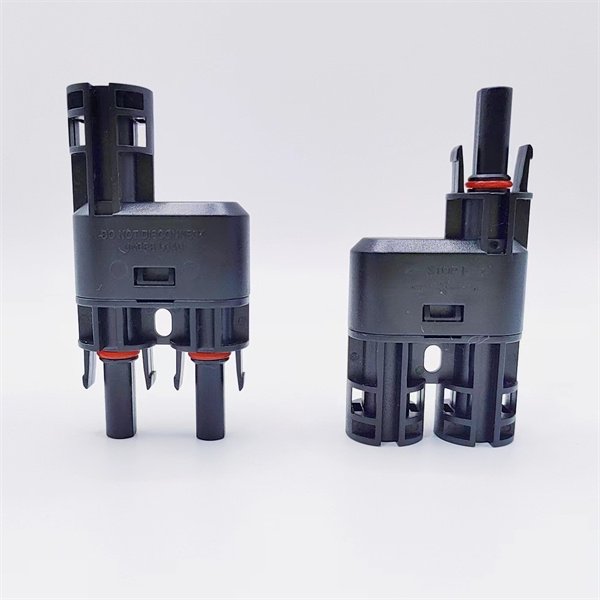 2 Way T-Branch MC4 Connector 1500V 50A for solar PV systems