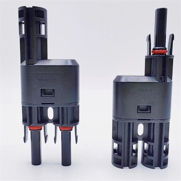 2 Way T-Branch MC4 Connector 1500V 50A for solar PV systems