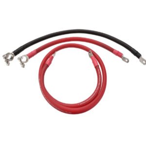 Pure Copper Inverter Battery Cable with Lugs Red Black