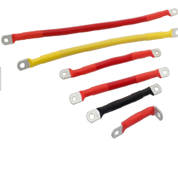 1/0 AWG Pure Copper Battery Connection Cable with Crimped Lugs