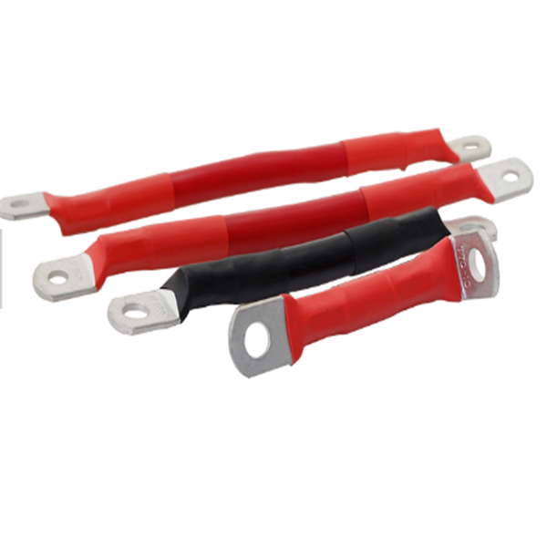 1/0 AWG Pure Copper Battery Connection Cable with Crimped Lugs
