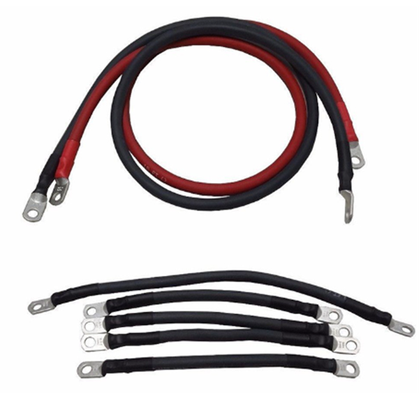 Pure Copper AWG Battery Cable with Lugs 4/0 to 8AWG